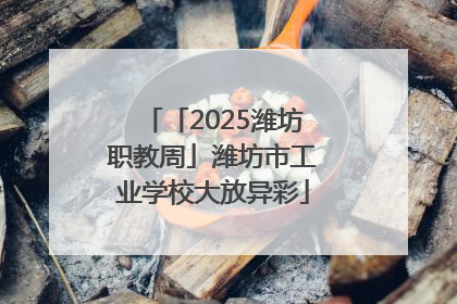 「2025潍坊职教周」潍坊市工业学校大放异彩