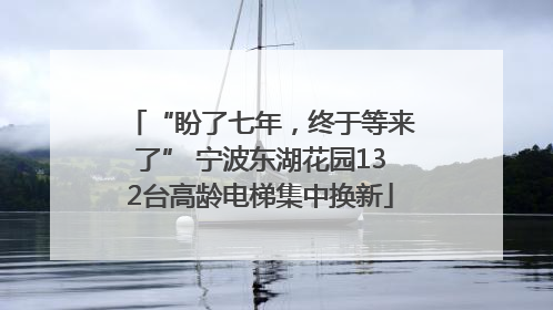 “盼了七年，终于等来了” 宁波东湖花园132台高龄电梯集中换新