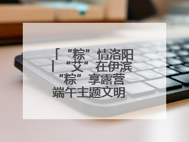 “粽”情洛阳丨“艾”在伊滨 “粽”享露营 端午主题文明实践活动启动