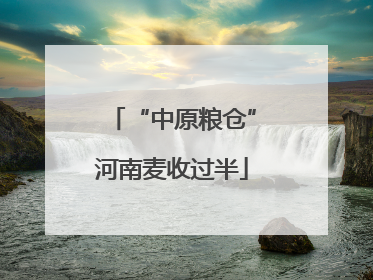 “中原粮仓”河南麦收过半