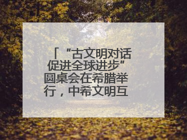 “古文明对话促进全球进步”圆桌会在希腊举行，中希文明互鉴启迪未来