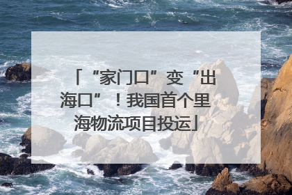 “家门口”变“出海口”！我国首个里海物流项目投运