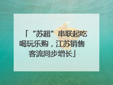 “苏超”串联起吃喝玩乐购，江苏销售客流同步增长