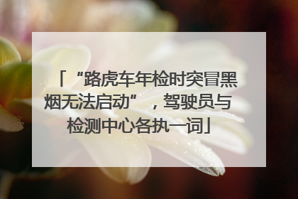 “路虎车年检时突冒黑烟无法启动”，驾驶员与检测中心各执一词