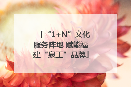 “1+N”文化服务阵地 赋能福建“泉工”品牌