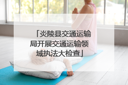 炎陵县交通运输局开展交通运输领域执法大检查