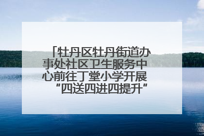 牡丹区牡丹街道办事处社区卫生服务中心前往丁堂小学开展“四送四进四提升”及无烟日宣传活动