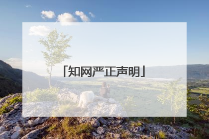 知网严正声明