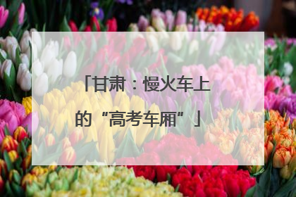 甘肃：慢火车上的“高考车厢”
