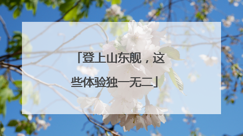 登上山东舰，这些体验独一无二