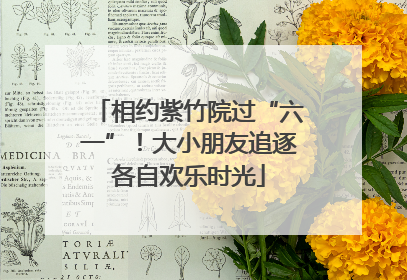 相约紫竹院过“六一”！大小朋友追逐各自欢乐时光