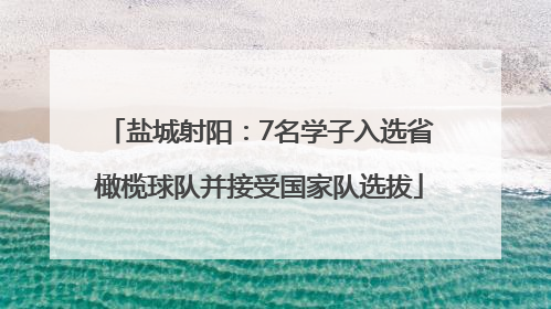 盐城射阳：7名学子入选省橄榄球队并接受国家队选拔