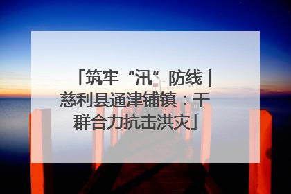 筑牢“汛”防线｜慈利县通津铺镇：干群合力抗击洪灾