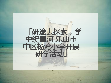 研途去探索，学中绽星河 乐山市中区杨湾小学开展研学活动
