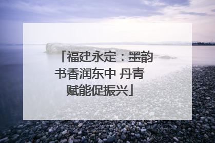 福建永定：墨韵书香润东中 丹青赋能促振兴