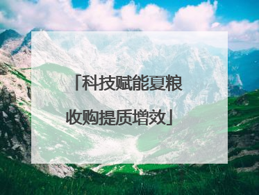 科技赋能夏粮收购提质增效
