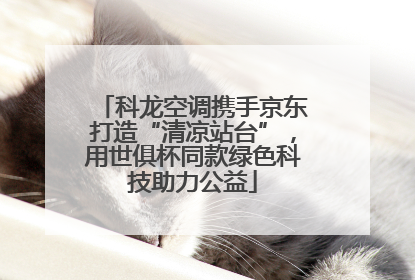 科龙空调携手京东打造“清凉站台”，用世俱杯同款绿色科技助力公益