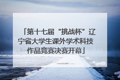 第十七届“挑战杯”辽宁省大学生课外学术科技作品竞赛决赛开幕