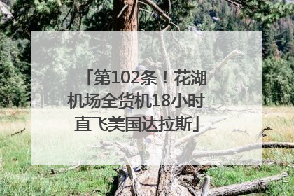 第102条！花湖机场全货机18小时直飞美国达拉斯