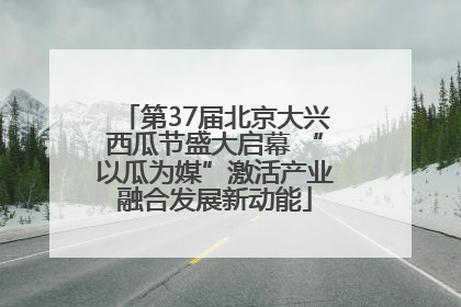 第37届北京大兴西瓜节盛大启幕 “以瓜为媒”激活产业融合发展新动能