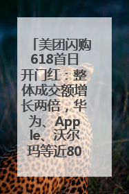 美团闪购618首日开门红：整体成交额增长两倍，华为、Apple、沃尔玛等近800个品牌翻倍增长