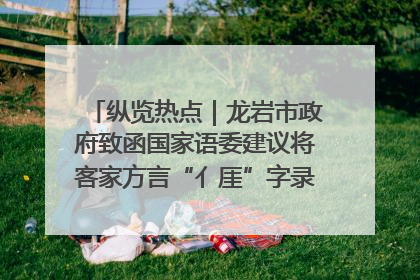 纵览热点｜龙岩市政府致函国家语委建议将客家方言“亻厓”字录入《新华字典》引发热议，当地回应