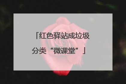 红色驿站成垃圾分类“微课堂”