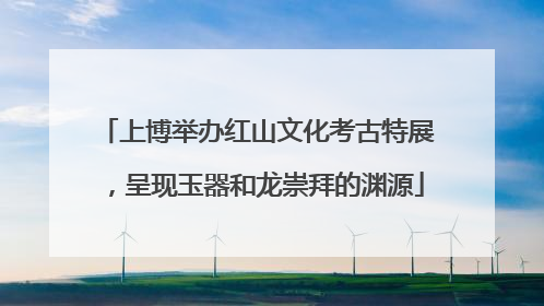 上博举办红山文化考古特展，呈现玉器和龙崇拜的渊源