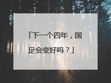 下一个四年，国足会变好吗？