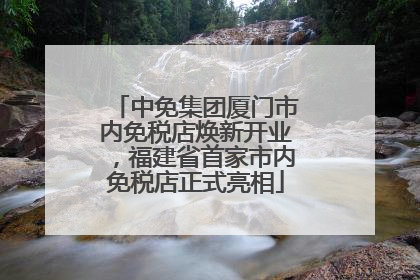 中免集团厦门市内免税店焕新开业，福建省首家市内免税店正式亮相