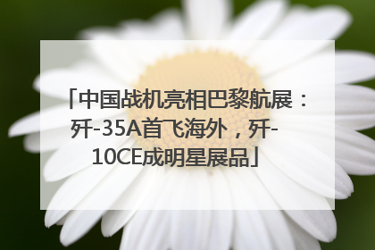 中国战机亮相巴黎航展：歼-35A首飞海外，歼-10CE成明星展品