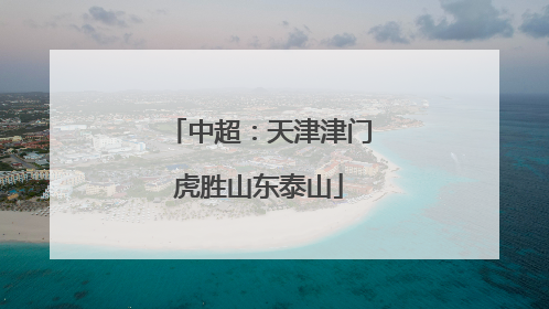 中超：天津津门虎胜山东泰山