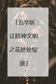 五华区：让精神文明之花处处绽放
