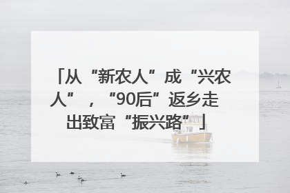 从“新农人”成“兴农人”，“90后”返乡走出致富“振兴路”