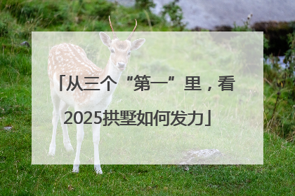从三个“第一”里，看2025拱墅如何发力