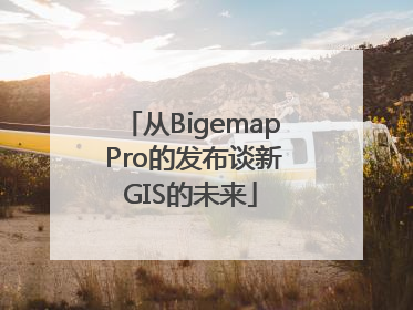 从Bigemap Pro的发布谈新GIS的未来