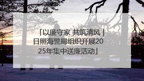 以廉守家 共筑清风｜日照海警局组织开展2025年集中送廉活动