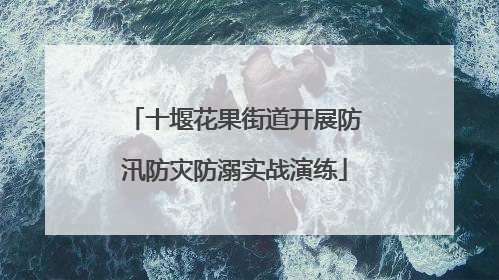 十堰花果街道开展防汛防灾防溺实战演练