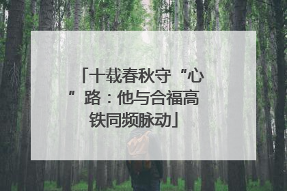 十载春秋守“心”路：他与合福高铁同频脉动