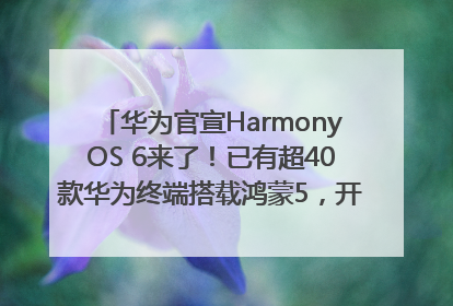 华为官宣HarmonyOS 6来了！已有超40款华为终端搭载鸿蒙5，开发者突破800万