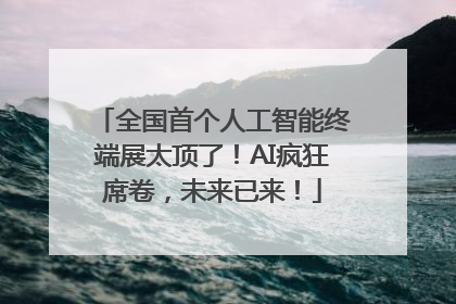 全国首个人工智能终端展太顶了！AI疯狂席卷，未来已来！