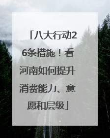八大行动26条措施！看河南如何提升消费能力、意愿和层级