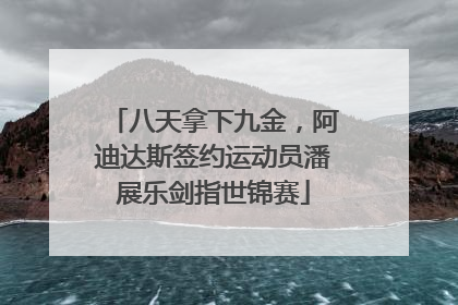 八天拿下九金，阿迪达斯签约运动员潘展乐剑指世锦赛