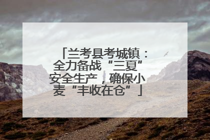 兰考县考城镇：全力备战“三夏”安全生产，确保小麦“丰收在仓”