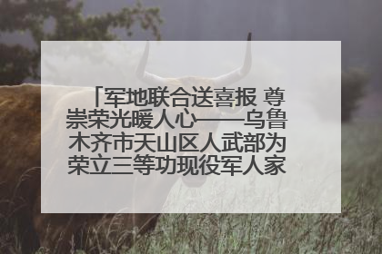 军地联合送喜报 尊崇荣光暖人心——乌鲁木齐市天山区人武部为荣立三等功现役军人家庭送立功喜报