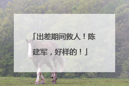 出差期间救人！陈建军，好样的！