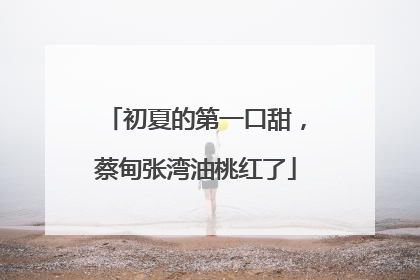 初夏的第一口甜，蔡甸张湾油桃红了