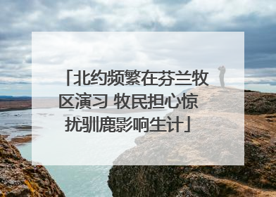 北约频繁在芬兰牧区演习 牧民担心惊扰驯鹿影响生计