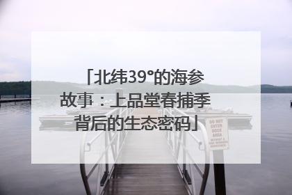 北纬39°的海参故事：上品堂春捕季背后的生态密码