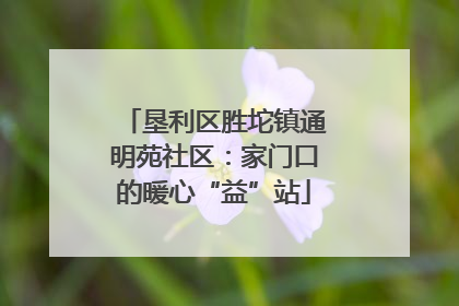 垦利区胜坨镇通明苑社区：家门口的暖心“益”站